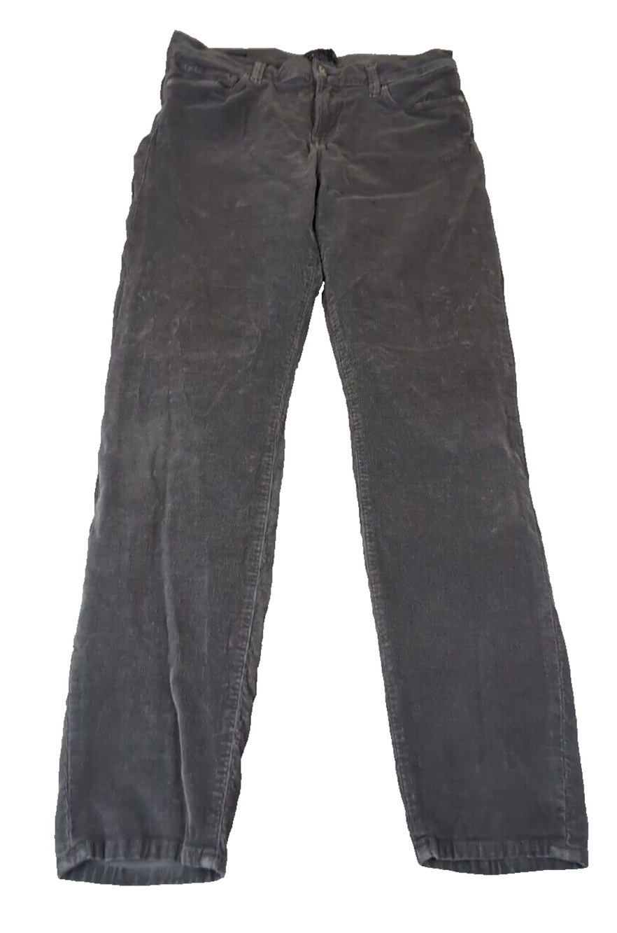 Lucky Brand Women's Gray Corduroy Pants Size 14/32 29" Inseam Sofia Skinny